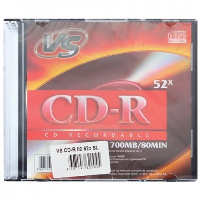 CD-R VS 700Mb 52x Slim Case VSCDRSL01 (/-20038)